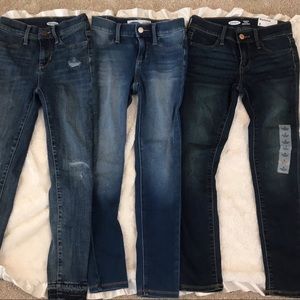 Old Navy Girls Jeans (3 pair), size 8